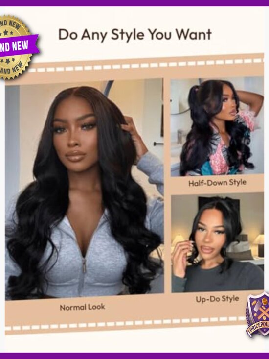 Human Hair Wig 16in Loose Wave Glueless 5x5 HD Lace Closure Protective Style main image 4